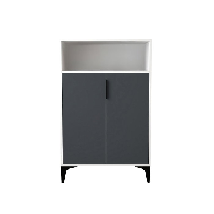 Hanah Home Ada 1202 Armario Multiusos Blanco y Antracita